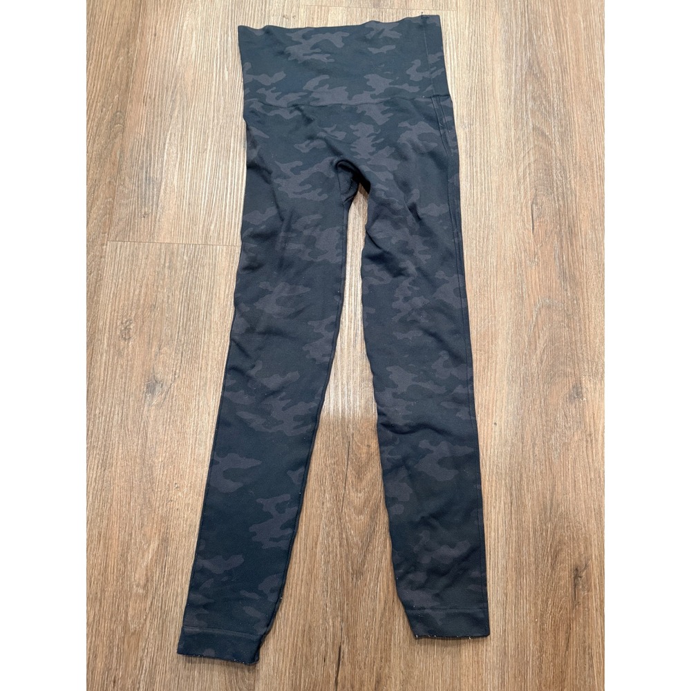 SPANX Camouflage Seamless High Waist Leggings Women S/P Black Grey
